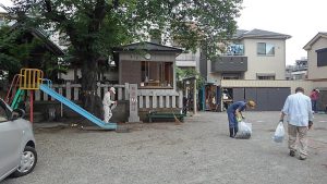 相武台神社大掃除